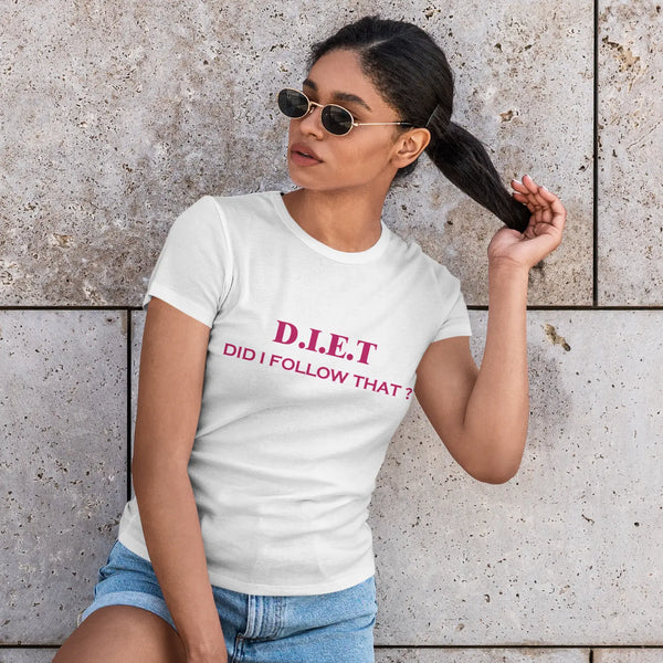 DIET Women's Half Sleeve Casual T-shirt