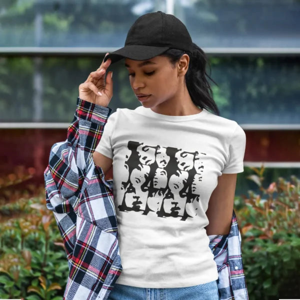 Women’s T-shirt With Different Facial Expression