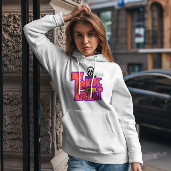 Trick Or Treat Graphic Hoodie For Women