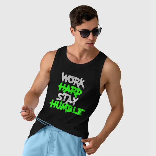 Work Hard Stay Humble Men's Sleeveless T-shirt