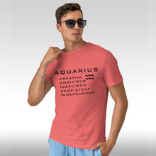 Aquarius Zodiac Sign Men Half Sleeves T-Shirt