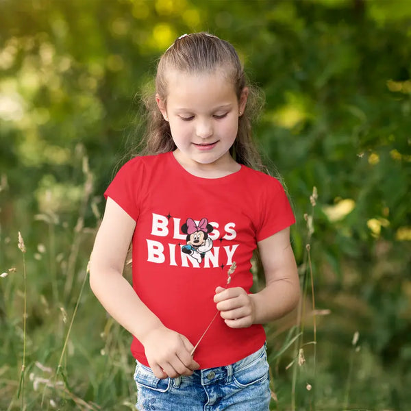 Bliss Binny Kids Half Sleeves T-shirt for Girls