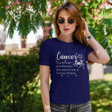 Cancer Zodiac Sign Women Half Sleeves T-Shirt