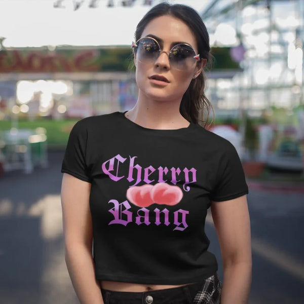 Cherry Bang Women’s Crop Top