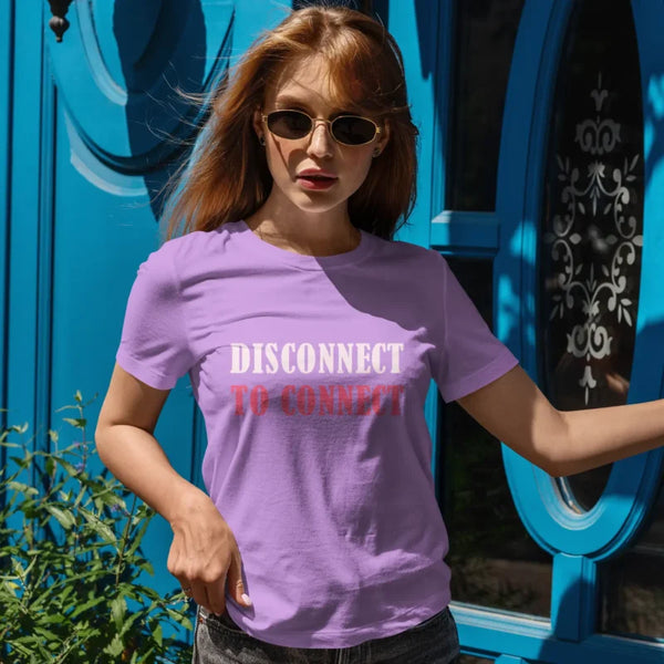 Disconnect To Connect Women’s Half Sleeve T-shirt