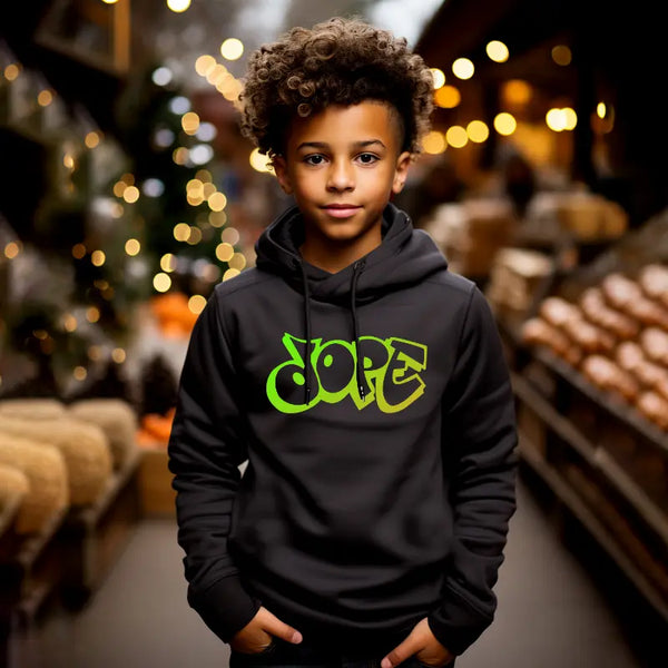 Dope Graphic Hooded Sweatshirt for Boys