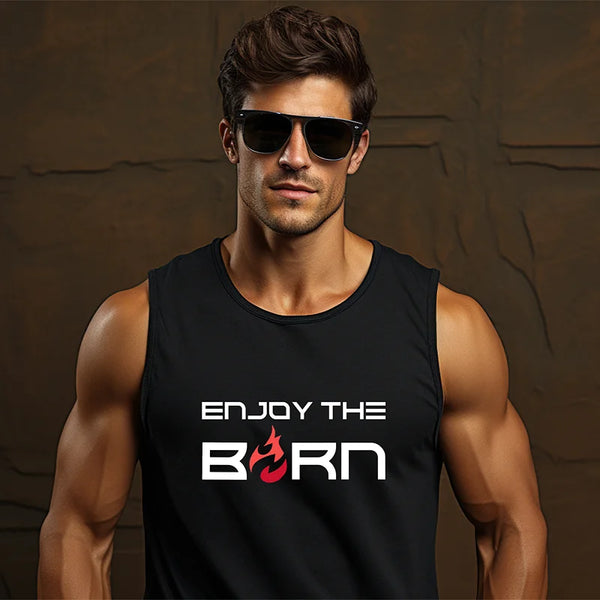 Enjoy the Burn Sleeveless T-shirt For Men