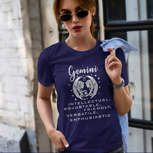 Gemini Zodiac Half Sleeve T-Shirt for Women