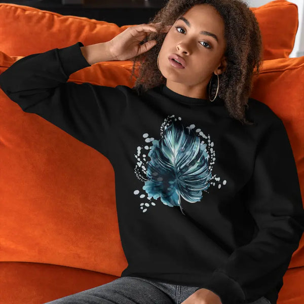 Women's Leaf Printed Sweatshirt