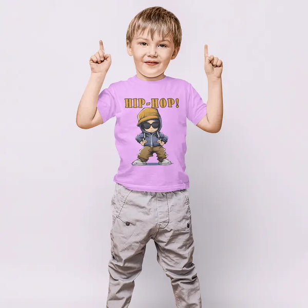 Hip Hop Kids Half Sleeves T-shirt for Boys