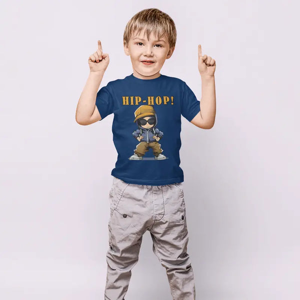 Hip Hop Kids Half Sleeves T-shirt for Boys