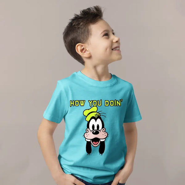 How are You Doing Kids Half Sleeves T-shirt for Boys
