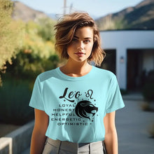 Leo Zodiac Half Sleeve T-shirt for Women