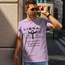 Libra Zodiac Sign Men Half Sleeves T-Shirt