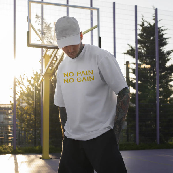 No Pain No Gain Gym Oversized T-shirt