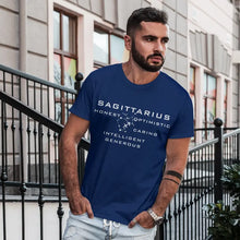 Sagittarius Zodiac Round Neck T-Shirt for Men
