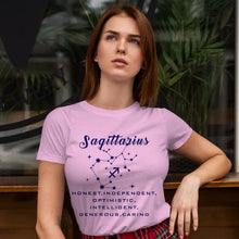 Sagittarius Zodiac Round Neck T-shirt