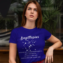 Sagittarius Zodiac Round Neck T-shirt
