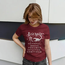 Scorpio Zodiac Round Neck T-shirt