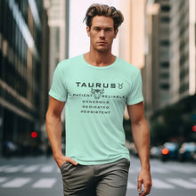 Taurus Zodiac Round Neck T-Shirt for Men