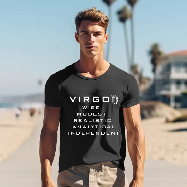 Virgo Zodiac Half Sleeve T-Shirt for Men