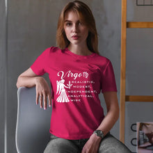 Virgo Zodiac Half Sleeve T-shirt for Women